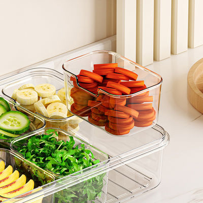 Transparent Plastic 8-divided Lunch Box Storage Box Insurance Container Box Refrigerator Fresh-keeping