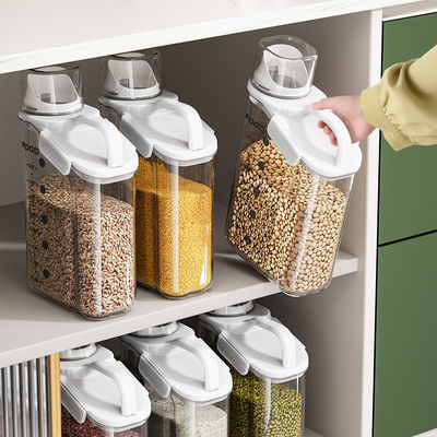 1600ML Clear Stackable Reusable Plastic Lunch Containers White