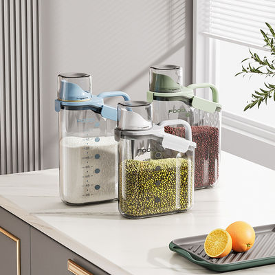 Eco Friendly 2000ml Clear Plastic Lunch Container