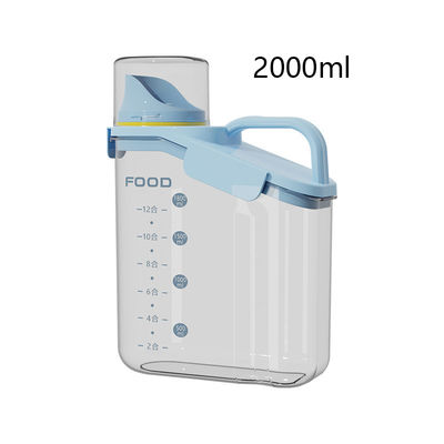 2000ml Capacity Plastic lunch Box Food Container with Graduation Lines