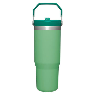 Double Wall Vacuum Insulated Car Cup 40oz Portable Water Cup Green