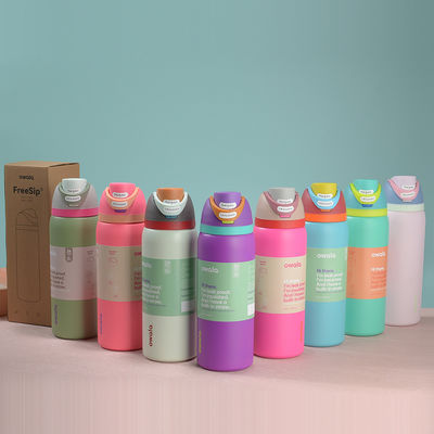 Multicolor BPA Free 304 Stainless Steel Double Walled Reusable Thermos Water Cup In 24oz/32oz