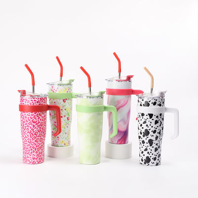 Reusable 40oz Car Travel Mug | Spill Proof / Vacuum Insulated Stainless Steel Thermos Cup