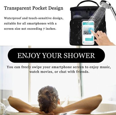 Black And Pink Thermal Insulated Rectangular Toiletry Travel Organizer For Food