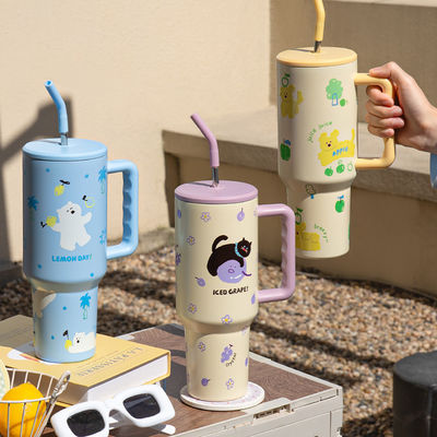 1300ml Capacity Portable Water Cup BPA Free Material Keep Warm for 6-12 Hours