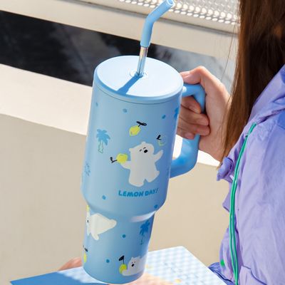 1300ml Capacity Portable Water Cup BPA Free Material Keep Warm for 6-12 Hours