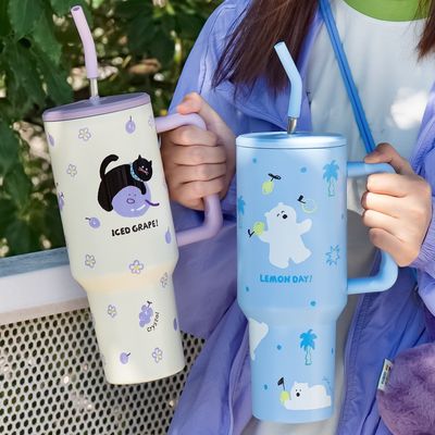 1300ml Capacity Portable Water Cup BPA Free Material Keep Warm for 6-12 Hours
