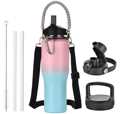 32oz Insulated Water Bottle Hot Water Cup Electric Travel For Temperature Control