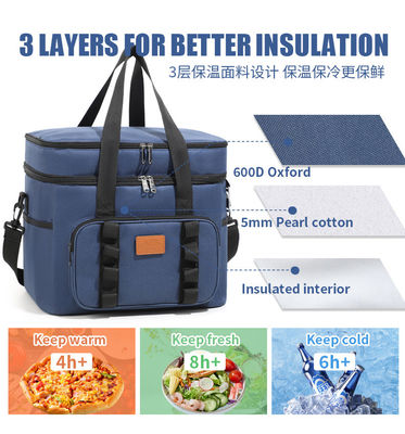 Insulated Lunch Bags Large Capacity Waterproof Double-Layer Insulated Bags Keeps Heat and Freshness