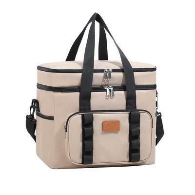 Custom Insulated Lunch Bags Insulated Rectangle 33*25*29cm For Camping