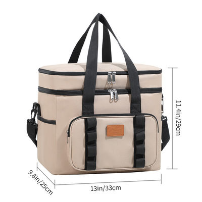 Custom Insulated Lunch Bags Insulated Rectangle 33*25*29cm For Camping