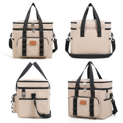 Custom Insulated Lunch Bags Insulated Rectangle 33*25*29cm For Camping