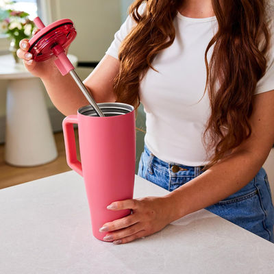 Reusable And Portable Electric Hot Water Cup For Convenience 40oz