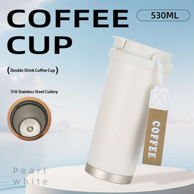 316 Stainless Steel PP Material Type Free BPA Free Portable Water Cup For Outdoor Activities