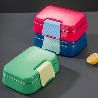 Hot And Cold Foods Metal Lunch Box 3 Compartment Lunch Box Durable and Long-Lasting