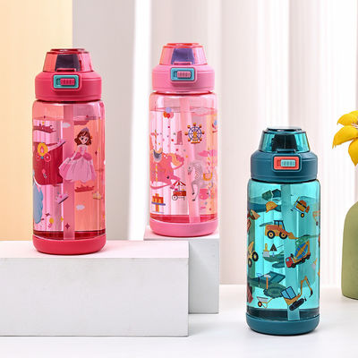 Fun and Safe Plastic Straw Cups For Kids Sealed And Leakproof Function PC PP Material