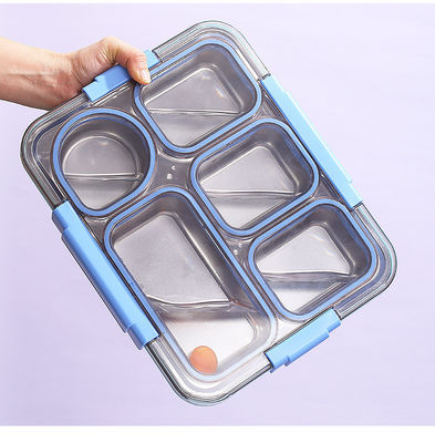 Leak Proof Metal Lunchbox Sustainable Food Container 1400ml 50ml Capacity