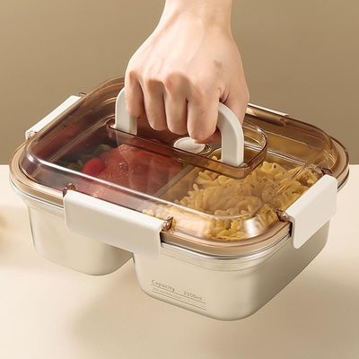 Rectangular Stainless Steel Food Storage Containers for Food Fruit Fresh Keeping Sturdy and Durable