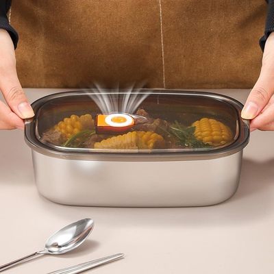 2.1-3L Capacity Metal Food Storage Containers for Non-toxic and Stocked Storage