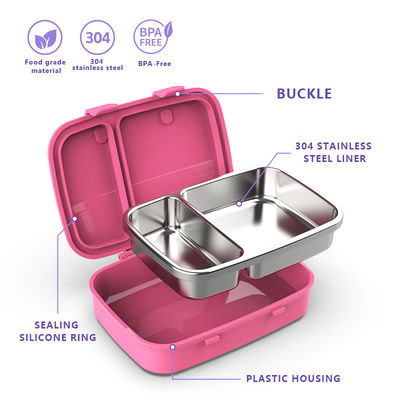 Hot and Cold Foods Yes 800ml Metal Lunchbox for Your Requirements