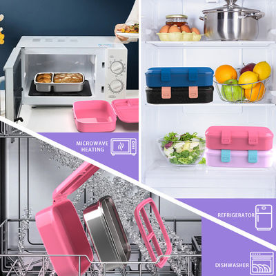 800ml Metal Bento Lunch Box Suitable for Hot and Cold Foods Features Bento Lunch Box 800ml Capacity Metal Material