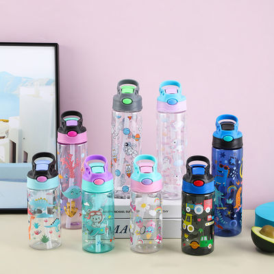 Back To School Plastic Straw Cups Convenient and Fun for Kids' Drinks