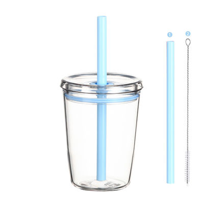 8.5*11.5cm Bpa Free Plastic Straw Cup with Sealed And Leakproof Technology