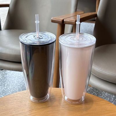 Enjoy Cold Drinks Anywhere with Bpa Free Plastic Straw Cup Sealed And Leakproof