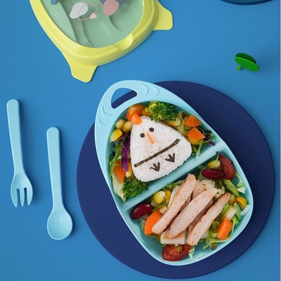 2 Compartments Sustainable Food Storage Container for Sustainable and Eco-Conscious Storage Solutions