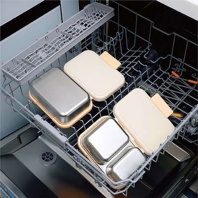 1/2 Compartments Metal Bento Lunch Box The Ultimate Solution for Hot and Cold Foods