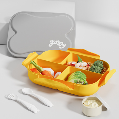 PP Material Airtight Plastic Bento Lunch Box for School Durable and Practical