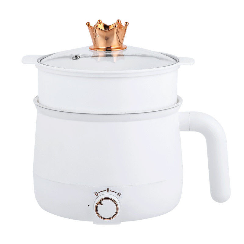 300W Induction Hot Pot Cooker 1.8L Capacity With Steamer Grill