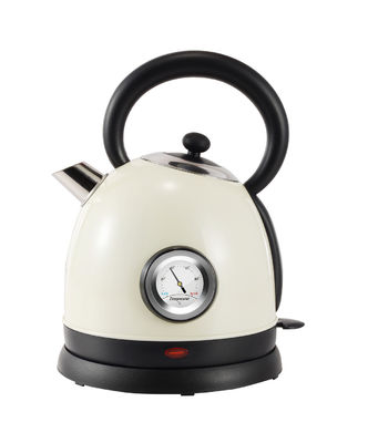 ROHS Stainless Steel Electric Kettle 1.8L Retro Thermometer Kettle