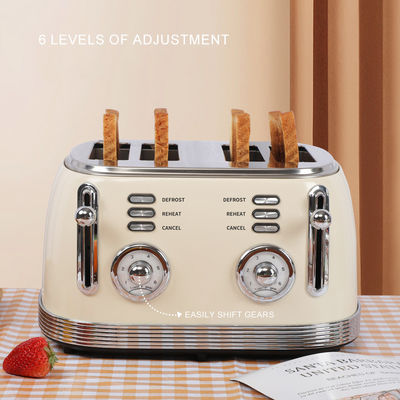 1500W Kitchenaid 4 Slice Wide Slot Toaster For Baking Defrosting