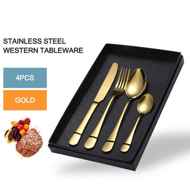 Sustainable Stainless Steel Cutlery Set Steak Knives Polished Metal Dishwasher Safe