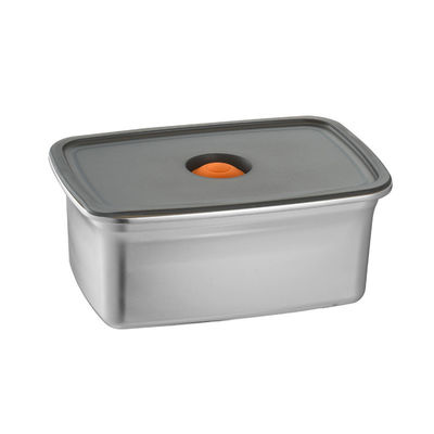 Rectangle Metal Food Storage Containers Rust Proof 304 Stainless Steel
