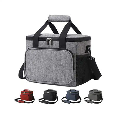 Abrasion Resistant Custom Insulated Lunch Bags Thermal Multi Pocket Lunch Bag
