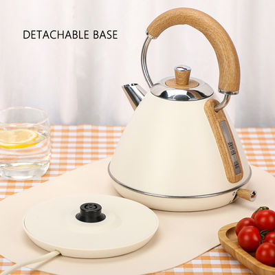 Retro Stainless Steel Electric Tea Kettle 1L Hot Water Kettle 1500W