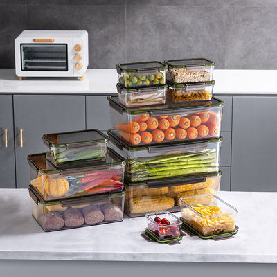 Large Capacity Stackable Food Storage Containers 3500ml Rectangular Crisper