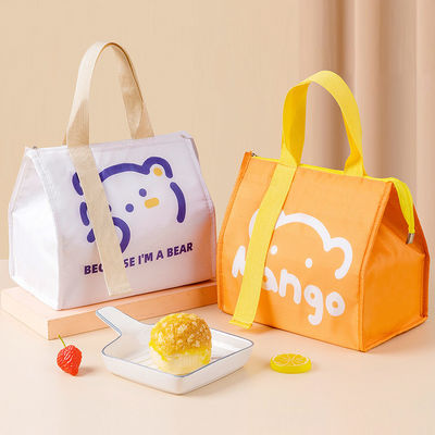 Thermal Insulation Custom Insulated Lunch Bags Cotton Keep Warm Cartoon