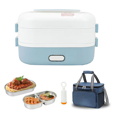 304 Stainless Steel Double Tier Electric Cooker Box With Vacuum Storage