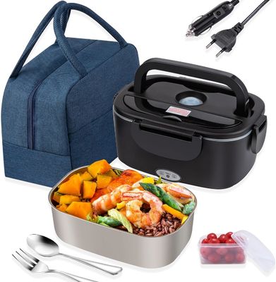Dark Green Stainless Steel 1.5L Electric Lunch Box Leakproof Easy To Clean