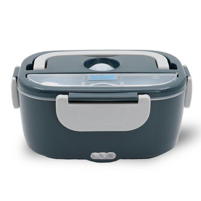 1.5L Portable Electric Lunch Box 60W Electric Heating Food Container Grey Green