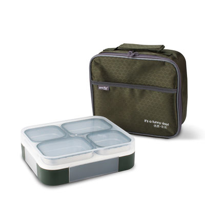 TPR Food Container Feature Leak Proof Metal Lunchbox for Busy Professionals