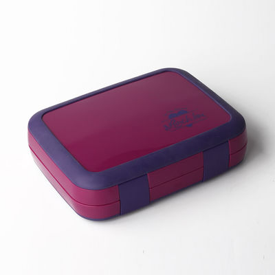 Eco Friendly 4-Compartment Food Storage Container for Kids 1160ml Purple
