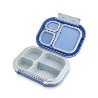 Leakproof Plastic Bento Lunch Box with Multiple Compartments 840ml
