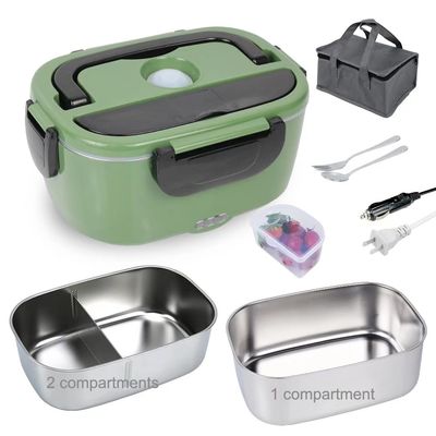 EU Plug Leak Resistant Electric Lunch Box with 1.5L Capacity and 60W Power