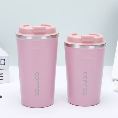 Pink Vacuum Insulated Double Wall Reusable 304 Stainless Steel Travel Thermos Water Cup