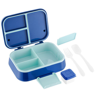 21.5*14*5*7.6cm Plastic Bento Lunch Box with Airtight Features and Performance Leak-Proof