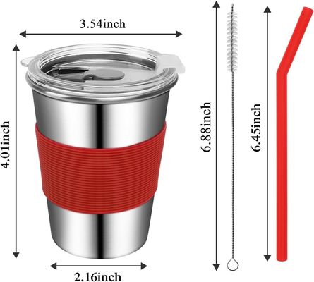 Stainless Steel Children Smoothie Drinking Sippy Cups Electric Hot Water Cup with Break Resistant Feature